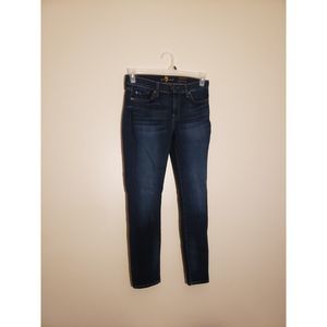 Women's 7 For All Mankind, Ankle Skinny Jeans, W28/L26 Blue
